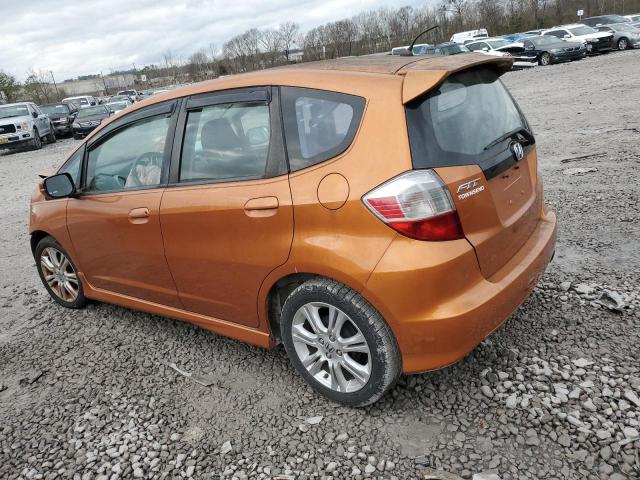 JHMGE8H46AS021493 - 2010 HONDA FIT SPORT ORANGE photo 2