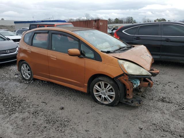 JHMGE8H46AS021493 - 2010 HONDA FIT SPORT ORANGE photo 4