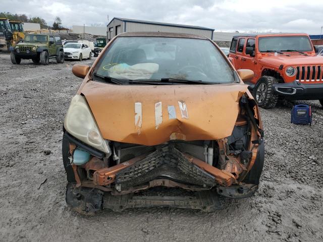 JHMGE8H46AS021493 - 2010 HONDA FIT SPORT ORANGE photo 5