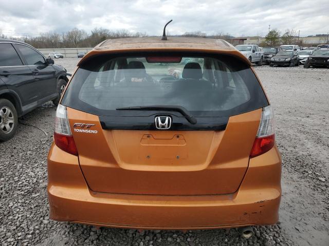 JHMGE8H46AS021493 - 2010 HONDA FIT SPORT ORANGE photo 6