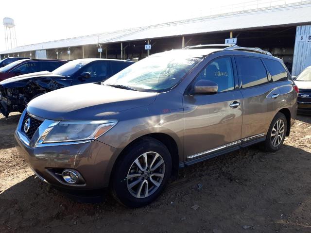 5N1AR2MN2EC625755 - 2014 NISSAN PATHFINDER S GRAY photo 1
