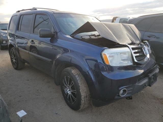 5FNYF4H29EB031612 - 2014 HONDA PILOT LX BLUE photo 4