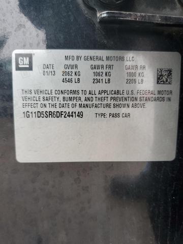 1G11D5SR6DF244149 - 2013 CHEVROLET MALIBU 1LT 黑色 照片 12