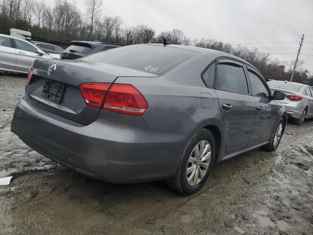 1VWAP7A39DC133357 - 2013 VOLKSWAGEN PASSAT S GRAY photo 3