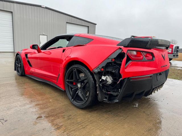 1G1YY2D72K5111565 - 2019 CHEVROLET CORVETTE GRAND SPORT 2LT RED photo 3