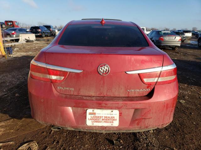 1G4PS5SKXF4149663 - 2015 BUICK VERANO RED photo 6