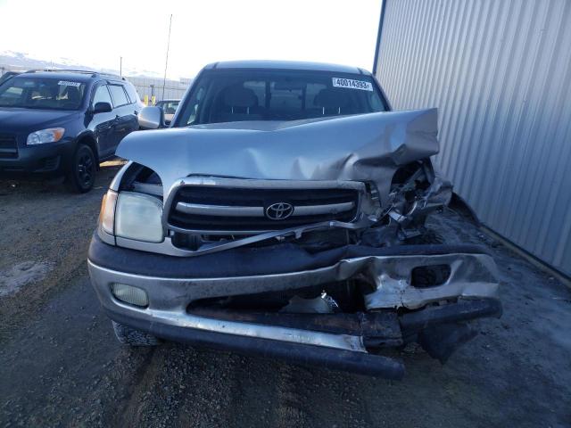 5TBBT44122S283925 - 2002 TOYOTA TUNDRA ACCESS CAB GRAY photo 5