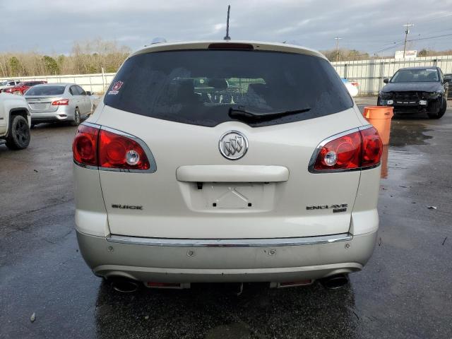 5GALRBED8AJ151532 - 2010 BUICK ENCLAVE CXL WHITE photo 6