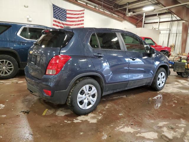 3GNCJKSBXJL219368 - 2018 CHEVROLET TRAX LS BLUE photo 3