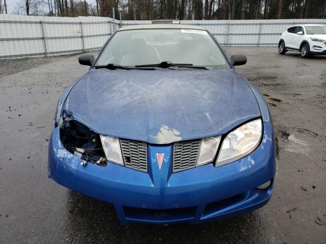 1G2JB12F947160336 - 2004 PONTIAC SUNFIRE BLUE photo 5