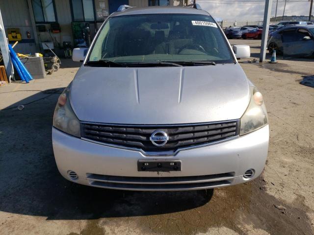 5N1BV28U59N103360 - 2009 NISSAN QUEST S SILVER photo 5