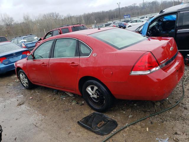 2G1WB55K389106464 - 2008 CHEVROLET IMPALA LS RED photo 2