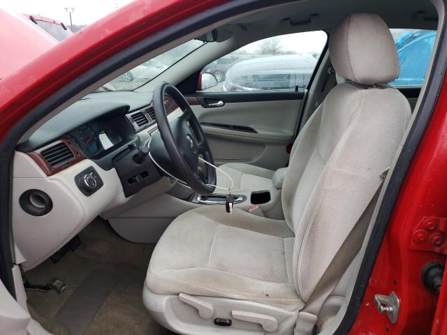 2G1WB55K389106464 - 2008 CHEVROLET IMPALA LS RED photo 7