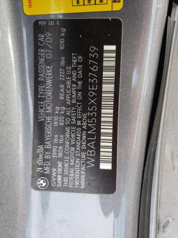 WBALM535X9E376739 - 2009 BMW Z4 SDRIVE30I SILVER photo 12