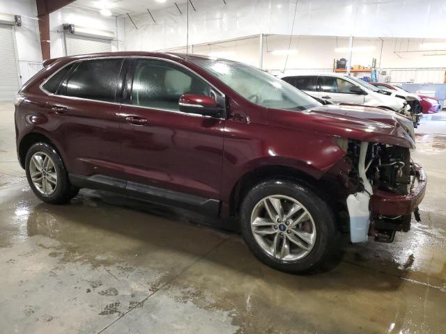 2FMPK4J98JBB82460 - 2018 FORD EDGE SEL MAROON photo 4