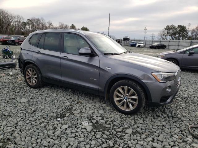 5UXWY3C54G0N86819 - 2016 BMW X3 XDRIVE28D GRAY photo 4