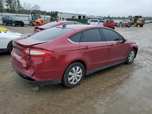 1FA6P0G75E5394815 - 2014 FORD FUSION S BURGUNDY photo 3