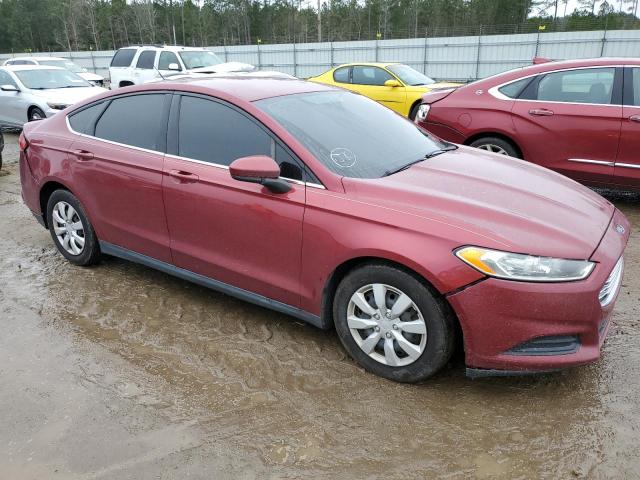 1FA6P0G75E5394815 - 2014 FORD FUSION S BURGUNDY photo 4