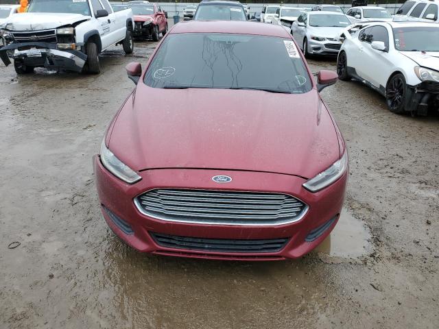 1FA6P0G75E5394815 - 2014 FORD FUSION S BURGUNDY photo 5