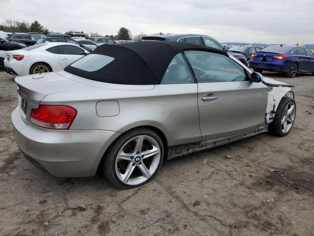 WBAUN93578VK39863 - 2008 BMW 135 I SILVER photo 3