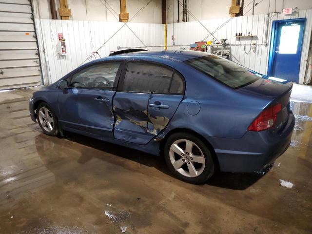 1HGFA16828L089849 - 2008 HONDA CIVIC EX BLUE photo 2