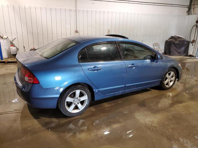 1HGFA16828L089849 - 2008 HONDA CIVIC EX BLUE photo 3