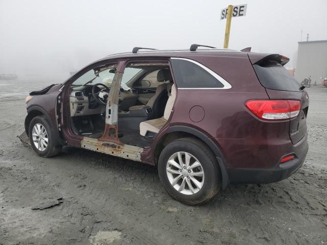 5XYPG4A32HG247245 - 2017 KIA SORENTO LX BURGUNDY photo 2