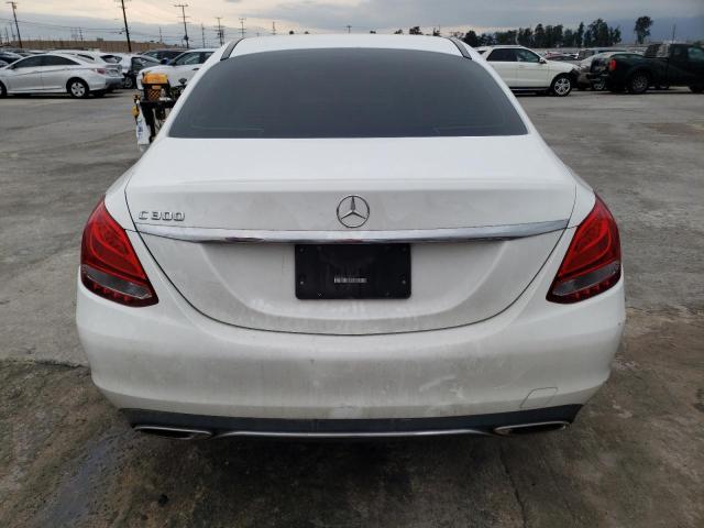 55SWF4JB3FU043739 - 2015 MERCEDES-BENZ C 300 WHITE photo 6