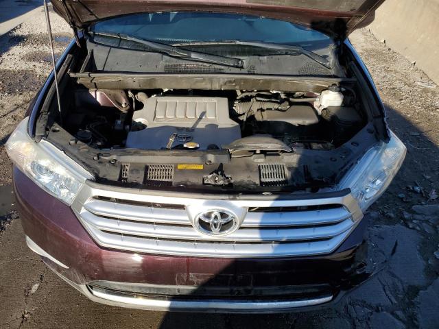 5TDDK3EH2DS251374 - 2013 TOYOTA HIGHLANDER LIMITED BURGUNDY photo 11