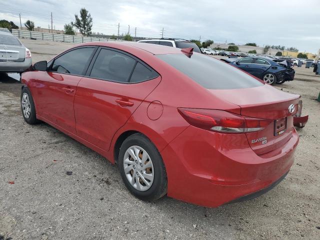 5NPD74LF4JH378590 - 2018 HYUNDAI ELANTRA SE RED photo 2