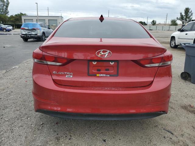 5NPD74LF4JH378590 - 2018 HYUNDAI ELANTRA SE RED photo 6