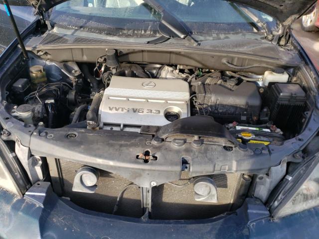 2T2HA31U64C029528 - 2004 LEXUS RX 330 BLUE photo 12