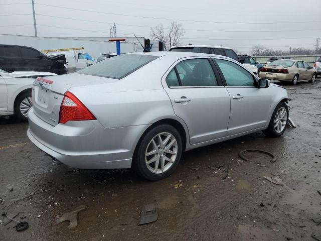 3FAHP0JG3CR390791 - 2012 FORD FUSION SEL SILVER photo 3