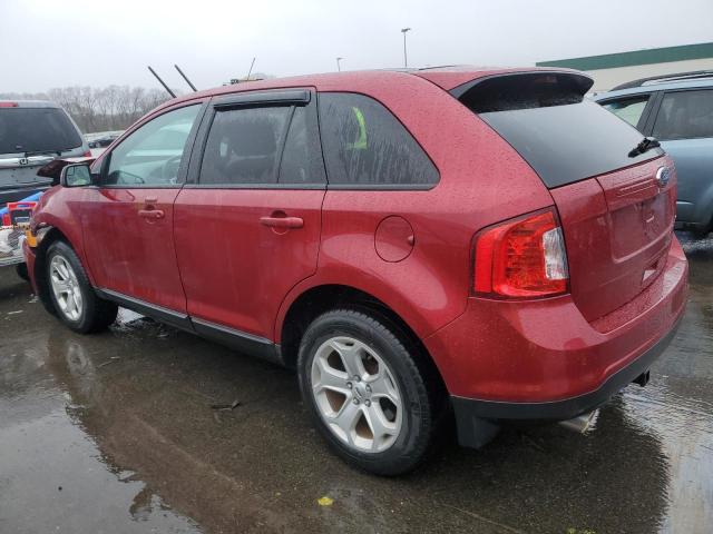 2FMDK4JC9DBA84976 - 2013 FORD EDGE SEL RED photo 2