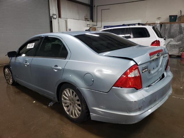 3FADP0L39AR151350 - 2010 FORD FUSION HYBRID BLUE photo 2