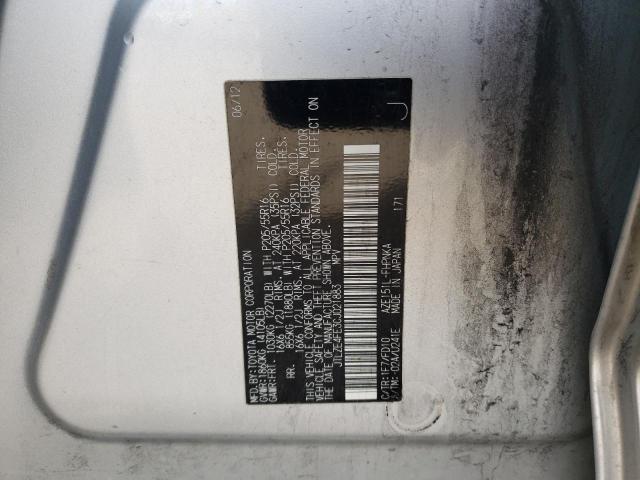 JTLZE4FE3CJ021883 - 2012 TOYOTA SCION XB Silber Foto 12