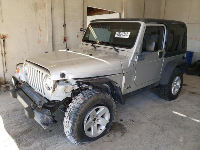 1J4FA49S74P707722 - 2004 JEEP WRANGLER / SPORT SILVER photo 1