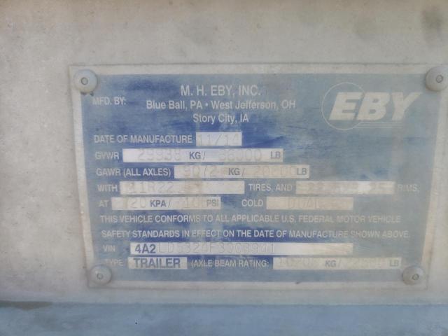 4A2LD5324F3003941 - 2015 EBY TRAILER SILVER photo 10