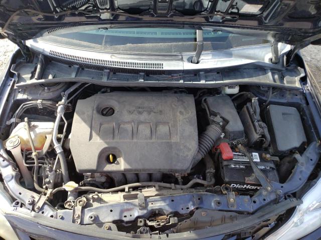 5YFBU4EE3CP054122 - 2012 TOYOTA COROLLA BASE BLUE photo 11