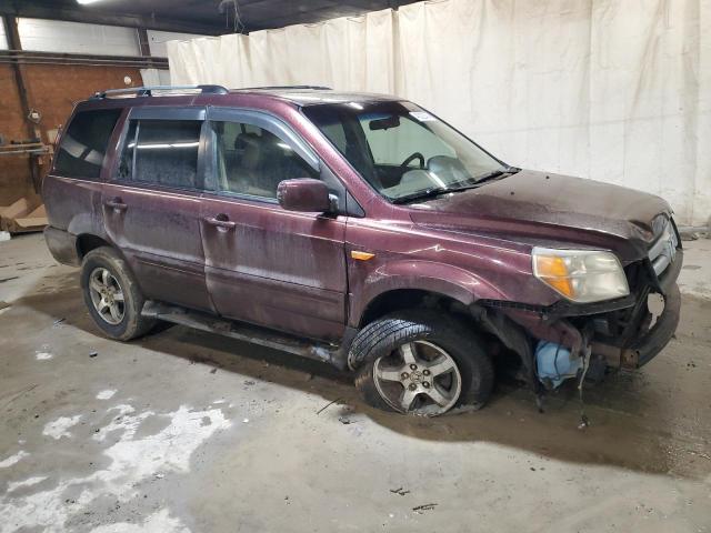 5FNYF28797B038935 - 2007 HONDA PILOT EXL MAROON photo 4