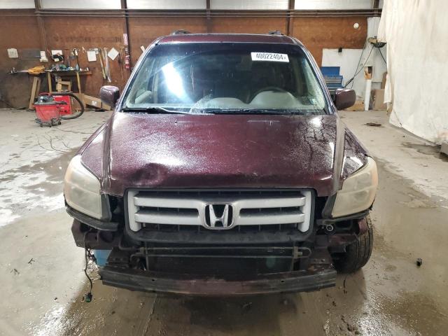 5FNYF28797B038935 - 2007 HONDA PILOT EXL MAROON photo 5