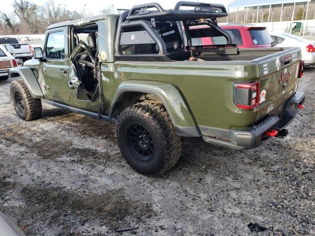 1C6JJTBG4NL156665 - 2023 JEEP GLADIATOR RUBICON GREEN photo 2