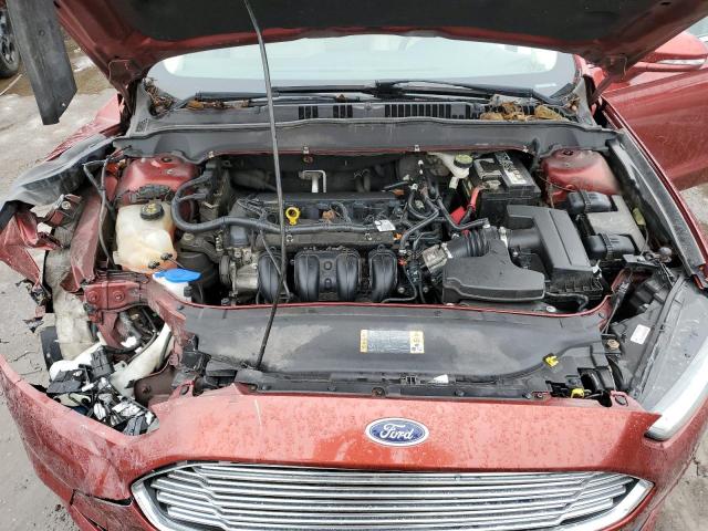 3FA6P0H77ER222670 - 2014 FORD FUSION SE RED photo 11