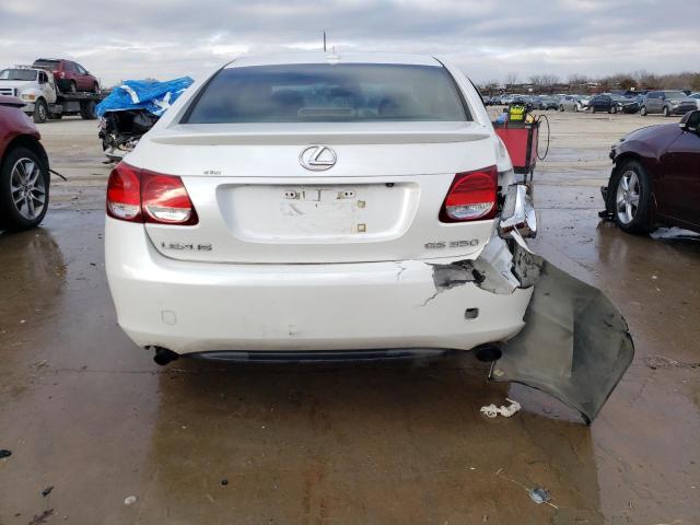 JTHBE96S370023949 - 2007 LEXUS GS 350 WHITE photo 6