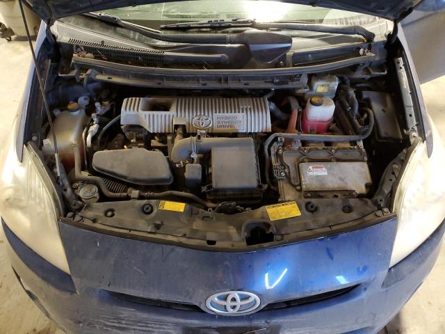 JTDKN3DU5A0165908 - 2010 TOYOTA PRIUS BLUE photo 11