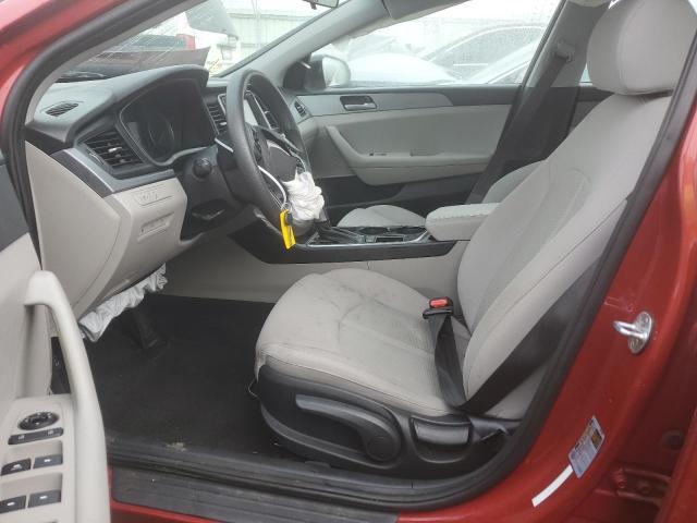 5NPE24AF1KH793146 - 2019 HYUNDAI SONATA SE RED photo 7