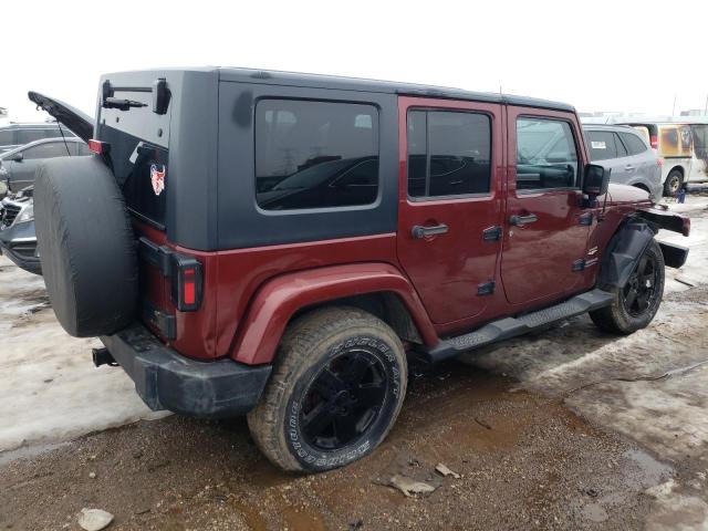 1J4GA59107L141755 - 2007 JEEP WRANGLER SAHARA MAROON photo 3