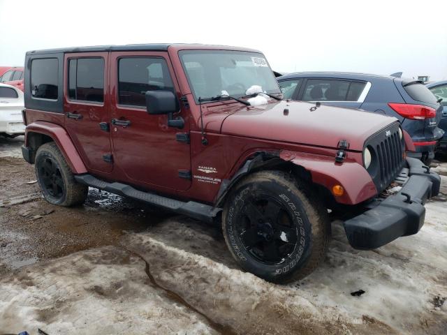 1J4GA59107L141755 - 2007 JEEP WRANGLER SAHARA MAROON photo 4