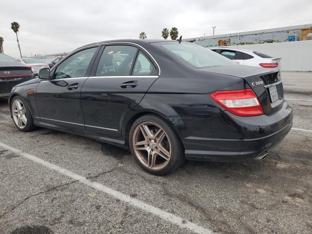 WDDGF54X38F164875 - 2008 MERCEDES-BENZ C 300 BLACK photo 2