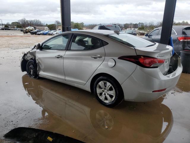 5NPDH4AE8GH665320 - 2016 HYUNDAI ELANTRA SE SILVER photo 2